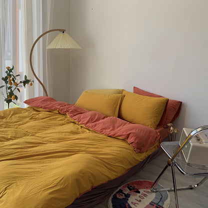 Pigment Color Bed Sheet