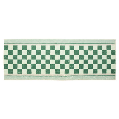 Cashmere-like Modern Minimalist Chessboard Long Rug