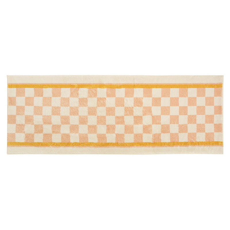 Cashmere-like Modern Minimalist Chessboard Long Rug