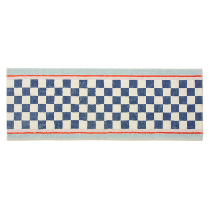 Cashmere-like Modern Minimalist Chessboard Long Rug